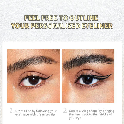 Waterproof Lambskin Eyeliner Pen - Smudge-Proof