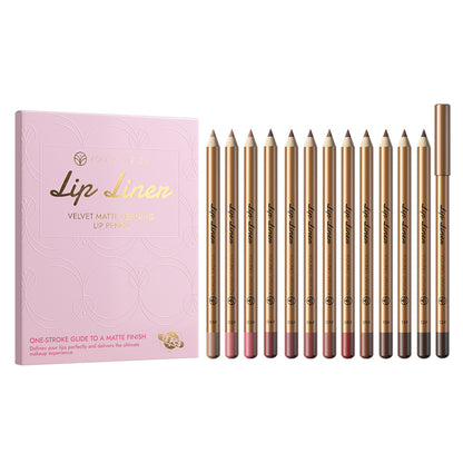 12 PCS Matte Lip Liner Set