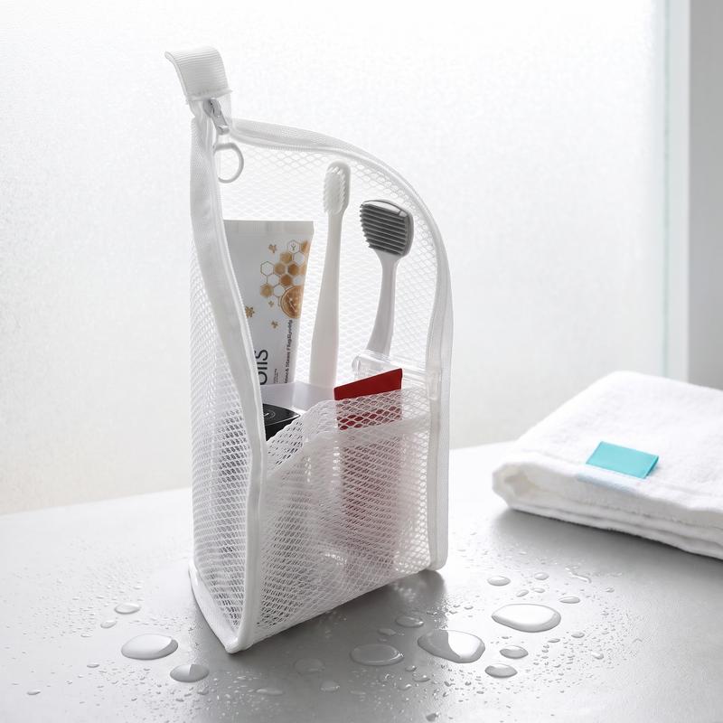 Mesh Zipper Toiletry Storage Pouch