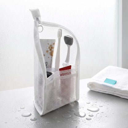 Mesh Zipper Toiletry Storage Pouch