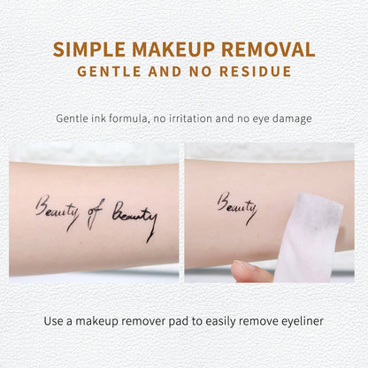 Waterproof Lambskin Eyeliner Pen - Smudge-Proof