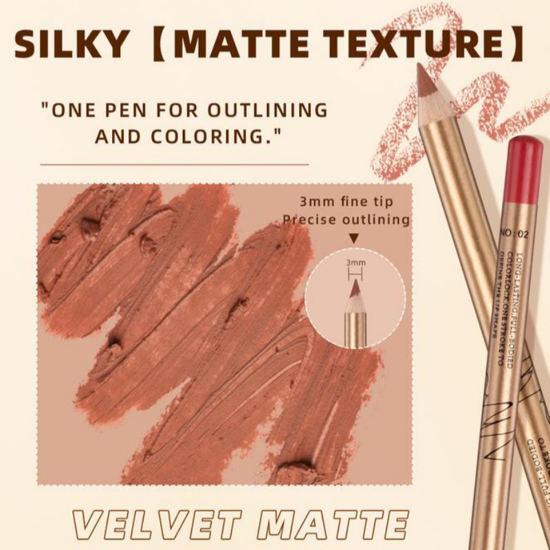 12 PCS Matte Lip Liner Set