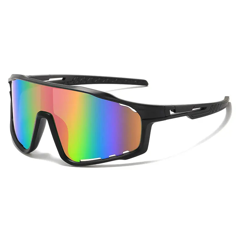 Black-framed and multicolored