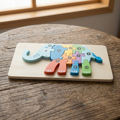 Wooden 3D Animal Shape Matching Puzzles