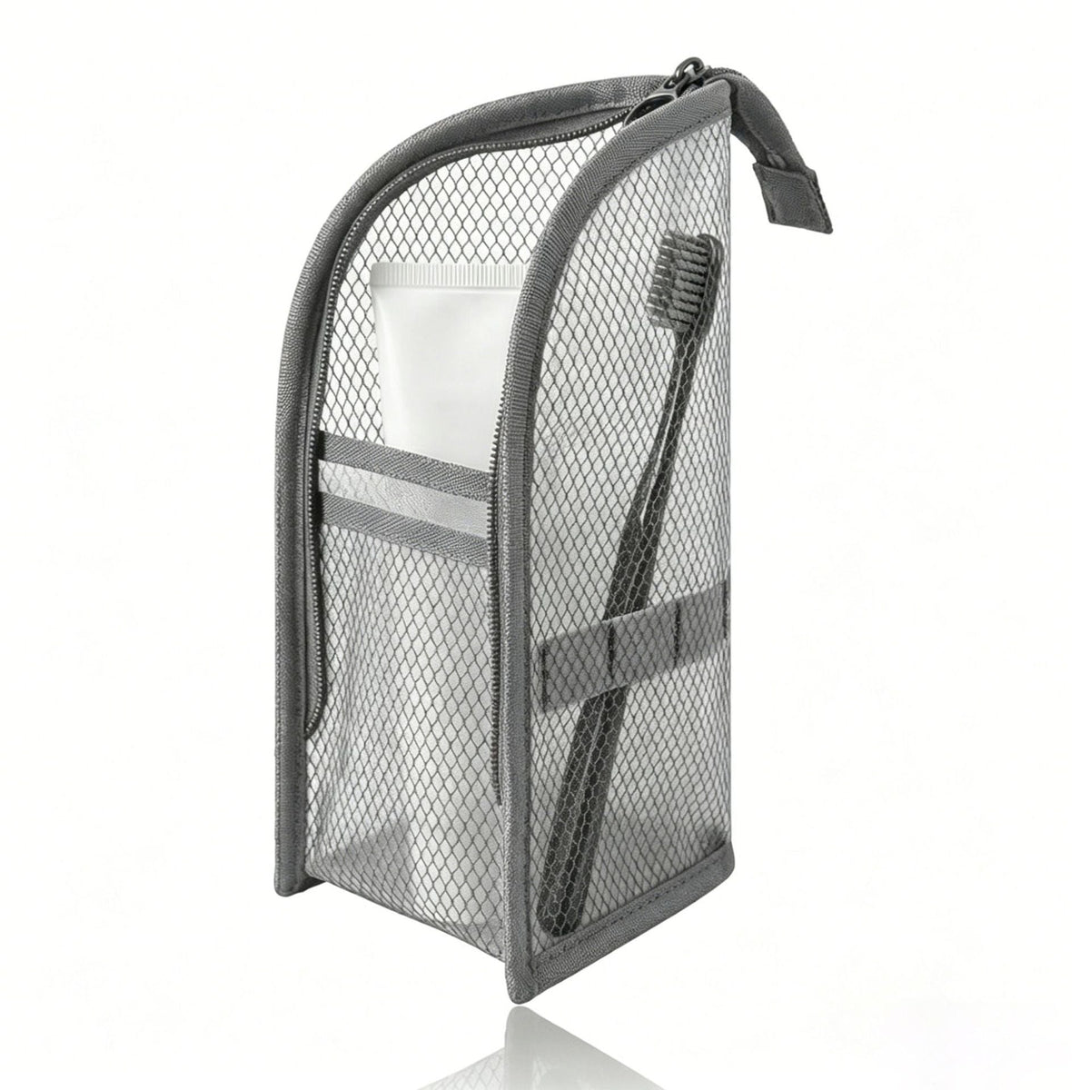 Mesh Zipper Toiletry Storage Pouch
