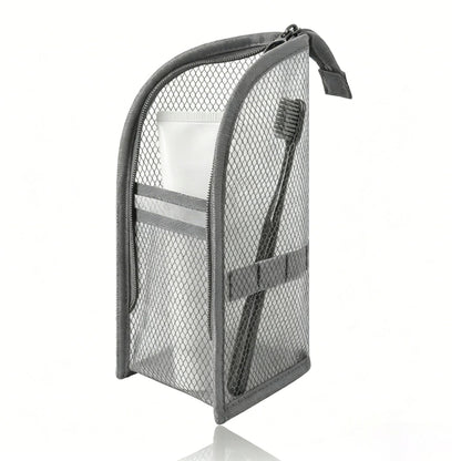 Mesh Zipper Toiletry Storage Pouch