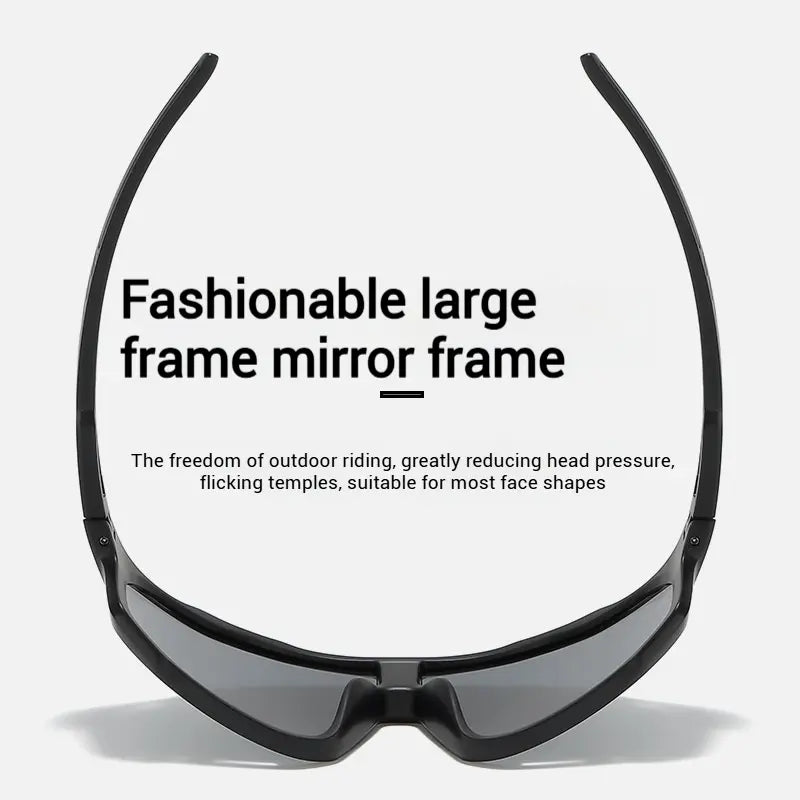 Photochromic UV-Protective Sports Sunglasses for Cycling & Hiking – Windproof, Sand-Resistant Eyewear