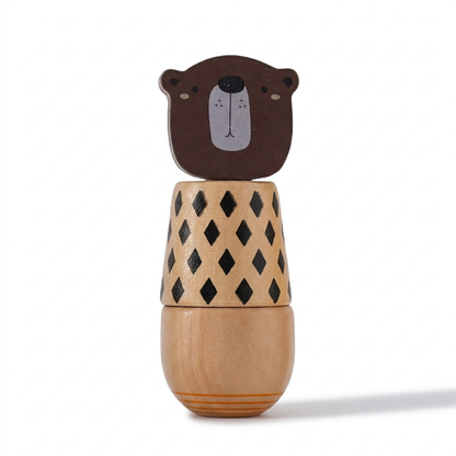 Wooden Animal Twist & Screw Fine Motor Toy