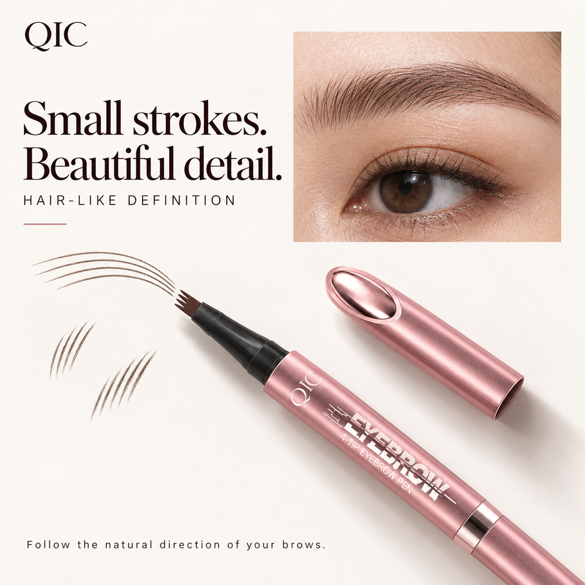 Waterproof Micro-Fork Eyebrow Pencil