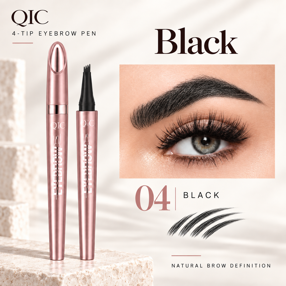 Waterproof Micro-Fork Eyebrow Pencil
